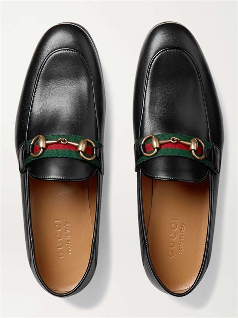 brixton leather loafers gucci|gucci brixton collapsible heel loafers.